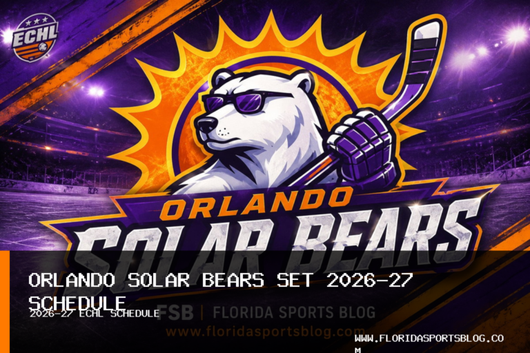Orlando Solar Bears Announce 2026-27 Hockey Schedule With 36 Home Games featured image