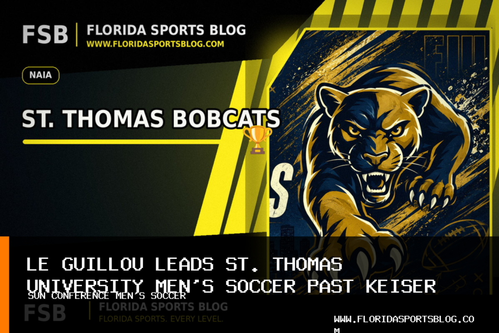 Oscar Le Guillou Scores Twice as St. Thomas University Men's Soccer Defeats No. 11 Keiser University 4-0 featured image