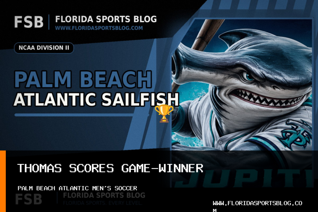 Palm Beach Atlantic University men's soccer gets Kobi Thomas penalty kick in 1-0 win over Saint Leo featured image