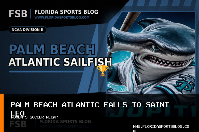 Palm Beach Atlantic University women's soccer falls 4-1 to Saint Leo after scoreless 50 minutes featured image