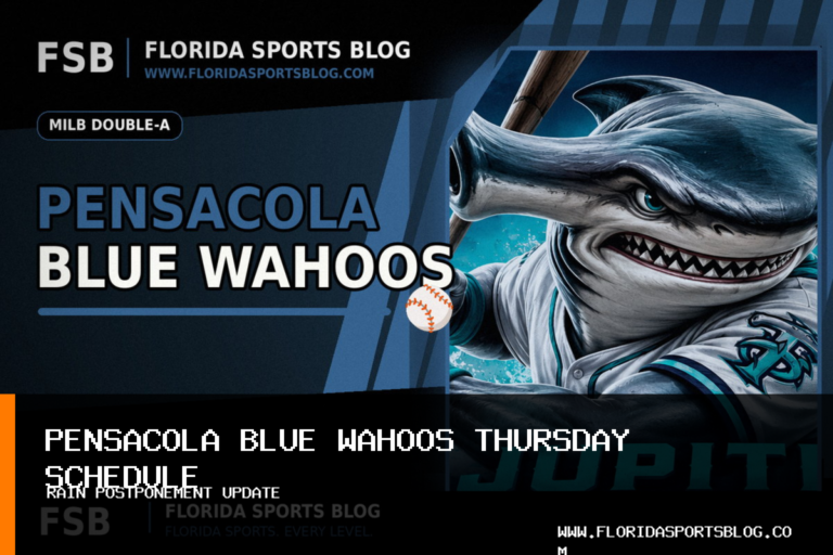 Pensacola Blue Wahoos' Wednesday baseball game against Knoxville Smokies postponed by rain featured image