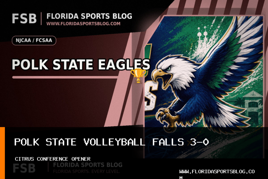 Polk State College Women’s Volleyball Falls 3-0 at No. 5 Florida SouthWestern State College featured image