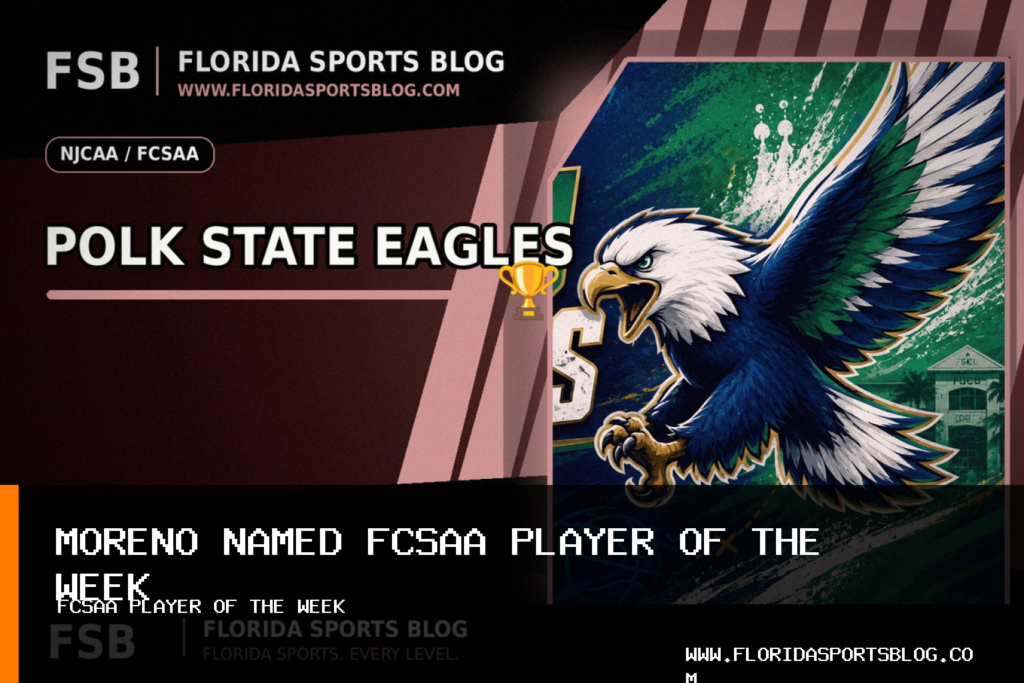 Polk State College's Polk State Soccer midfielder Oriana Moreno named FCSAA Player of the Week featured image