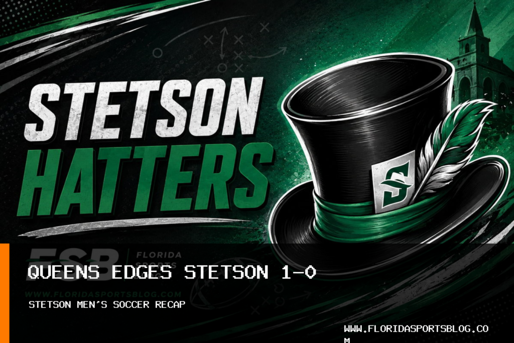 Queens (NC) Defeats Stetson University Men's Soccer 1-0 Despite 12-5 Shot Advantage featured image