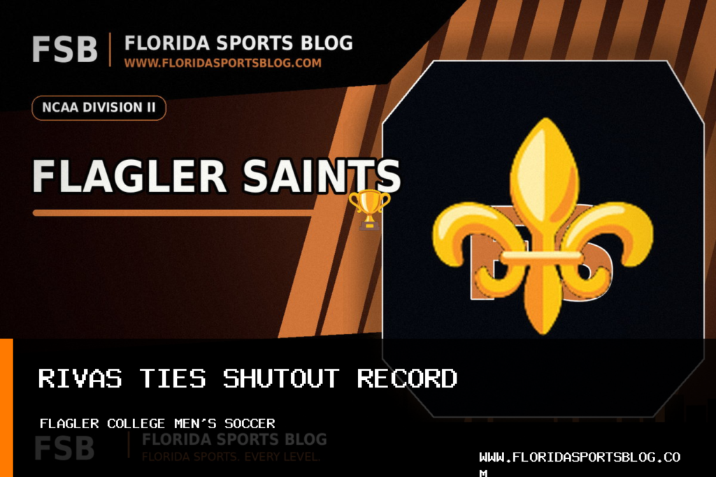 Ryan Rivas ties shutout record as Flagler College men's soccer team beats Georgia Southwestern 2-0 featured image