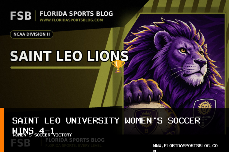 Saint Leo University women's soccer scores four second-half goals in 4-1 win at Palm Beach Atlantic featured image
