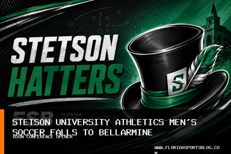 Stetson University Athletics men's soccer falls 1-0 to Bellarmine in ASUN opener featured image