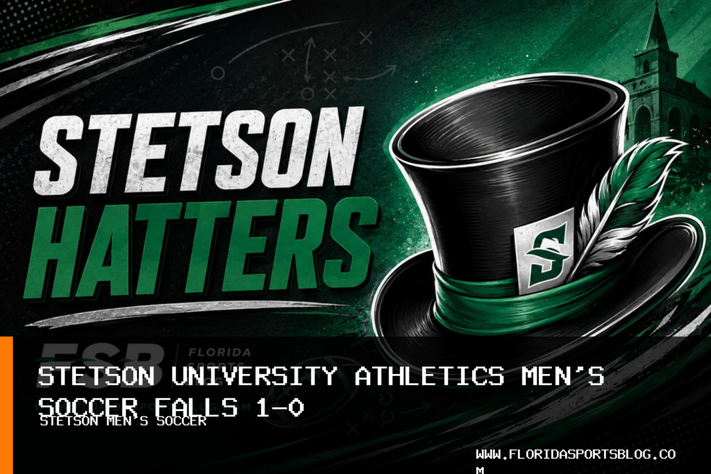 Stetson University Athletics men's soccer falls 1-0 to North Florida in Jacksonville featured image