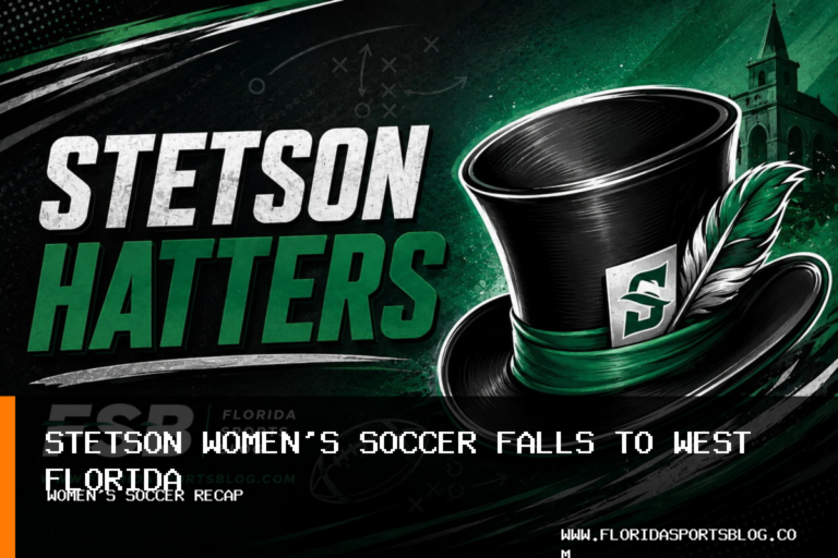 Stetson University Athletics women's soccer falls 2-0 to West Florida in Pensacola featured image