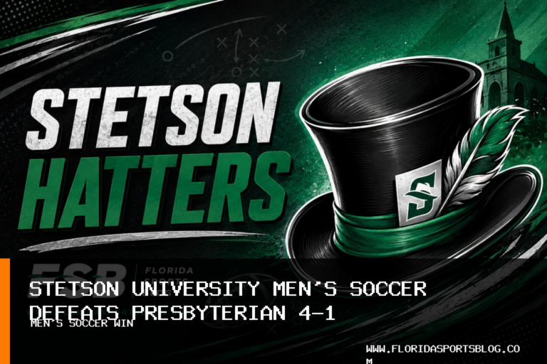Stetson University Men's Soccer Uses Three First-Half Goals to Defeat Presbyterian 4-1 featured image