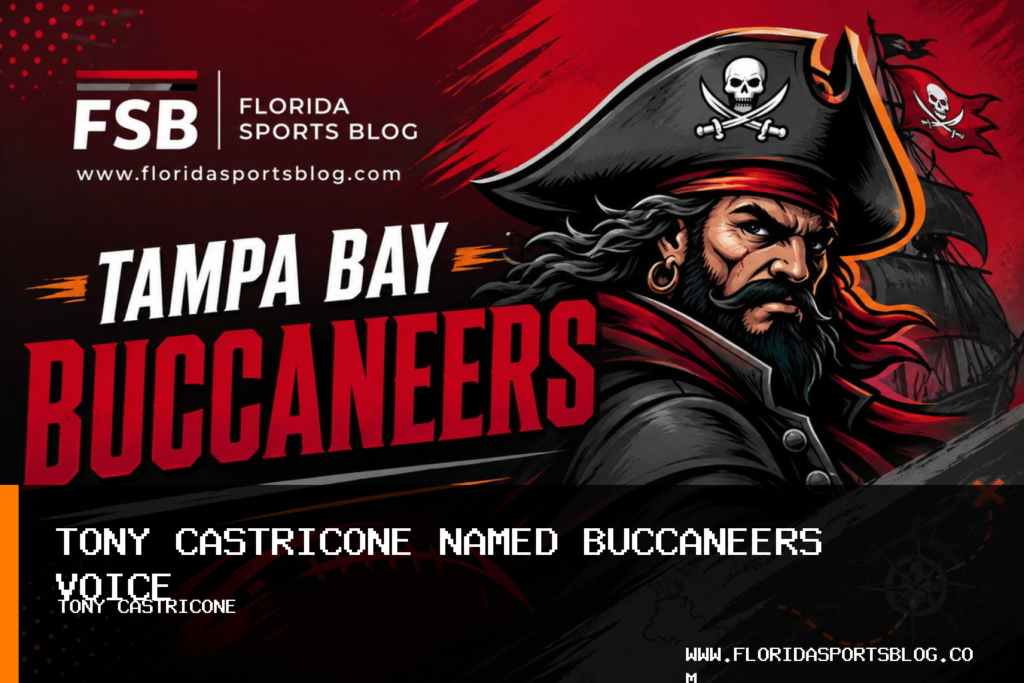 Tampa Bay Buccaneers Name Tony Castricone as Football Play-by-Play Voice featured image