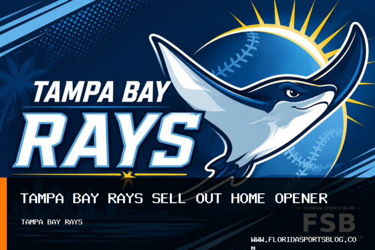 Tampa Bay Rays Sell Out 2026 Baseball Home Opener Against Chicago Cubs, Extend Streak to 20 featured image