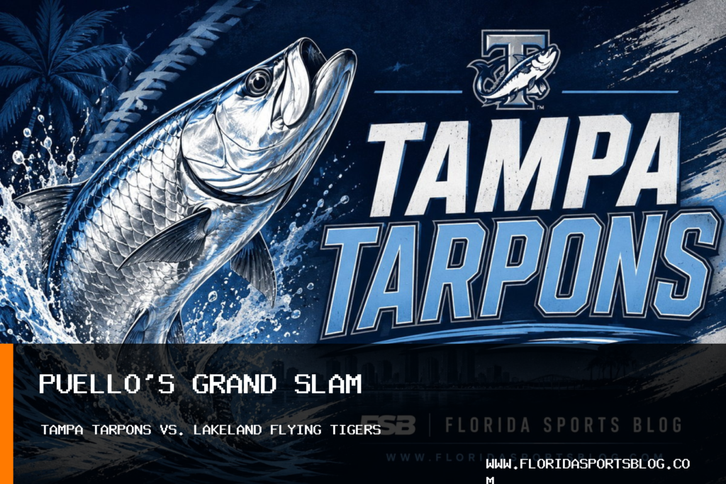 Tampa Tarpons Baseball: Luis Puello Grand Slam Powers 9-7 Win Over Lakeland Flying Tigers featured image