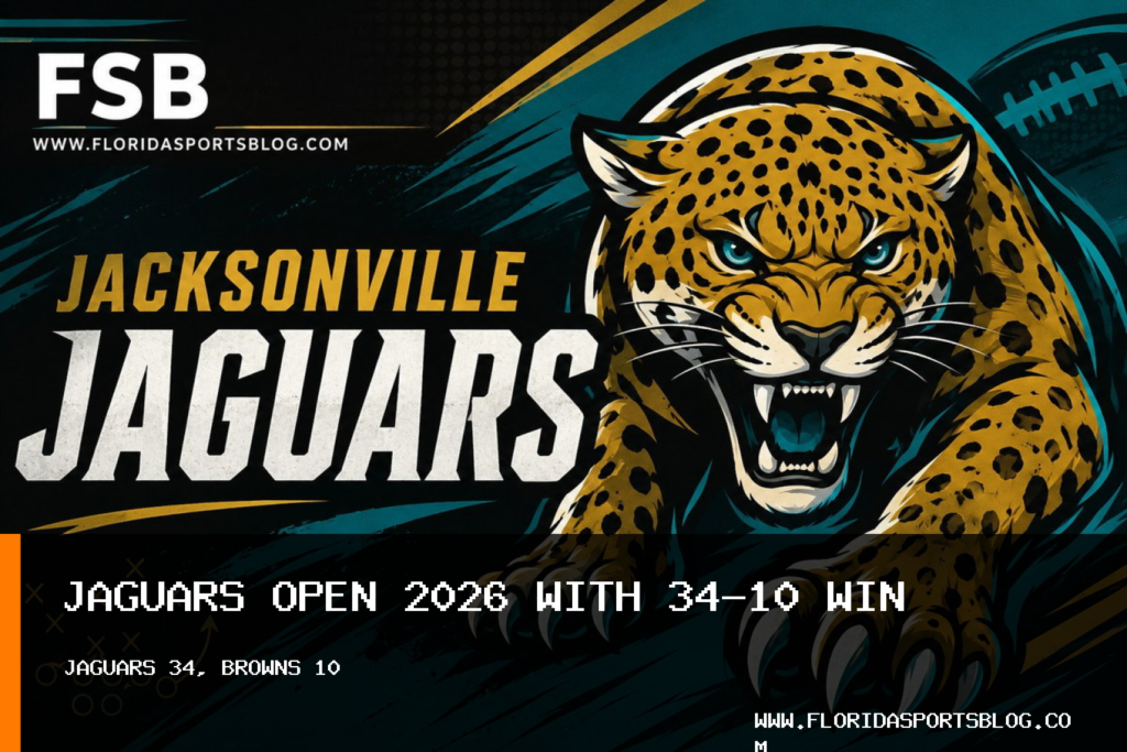Trevor Lawrence Leads Jaguars to 34-10 Win Over Cleveland Browns in 2026 Opener featured image