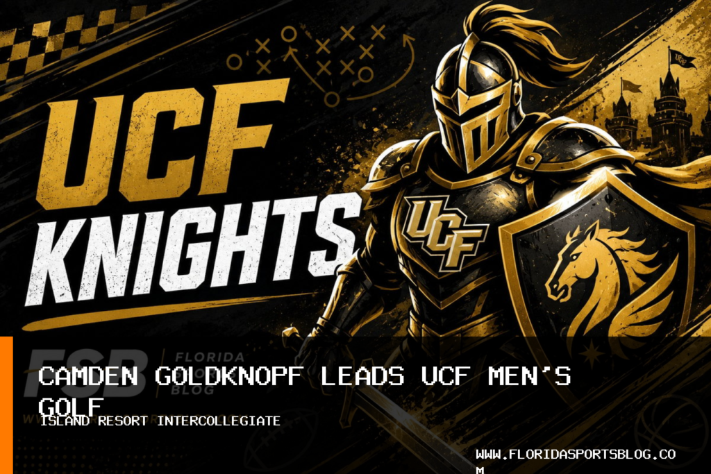 UCF Athletics men's golf ties for fourth at Island Resort Intercollegiate as Camden Goldknopf places fifth featured image
