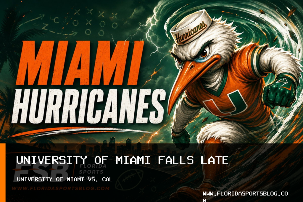 University of Miami Men's Basketball Team Falls 86-85 to Cal After Late Lead at Watsco Center featured image