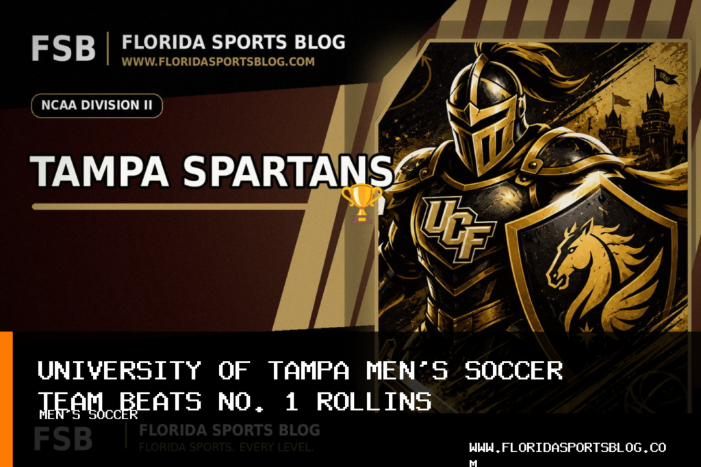 University of Tampa Men’s Soccer Team Shuts Out No. 1 Rollins College 2-0 in Conference Opener featured image