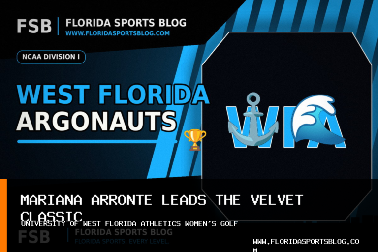 University of West Florida Athletics women’s golf team tied for second as Mariana Arronte leads The Velvet Classic featured image