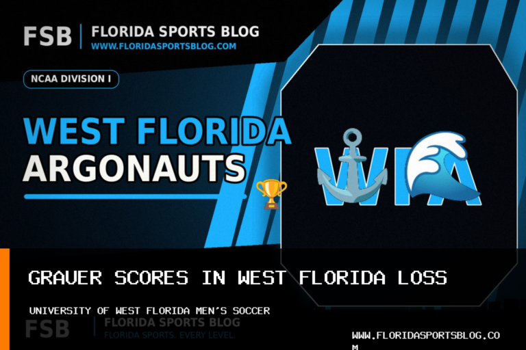 University of West Florida men's soccer: Jonas Grauer scores in 3-1 loss to North Florida featured image