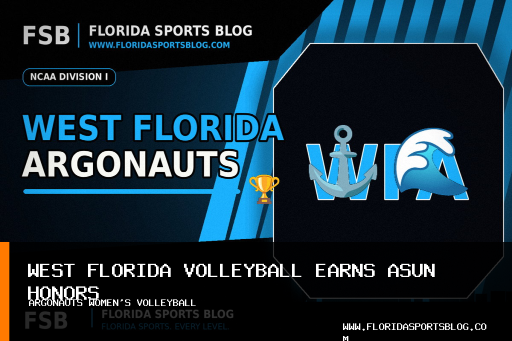 University of West Florida women's volleyball earns ASUN honors for Kumara Flanagain and Camryn Brooks featured image
