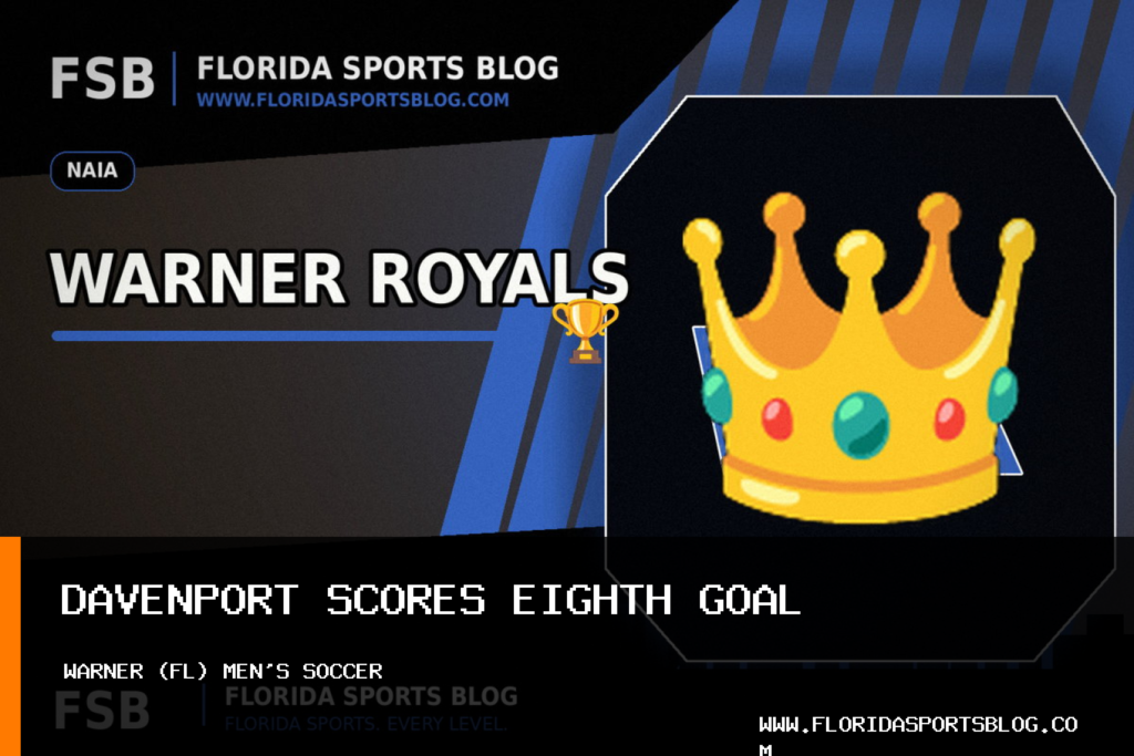 Warner University Royals Athletics Men’s Soccer Falls 3-1 to Florida Polytechnic University After Jackson Davenport’s Eighth Goal featured image
