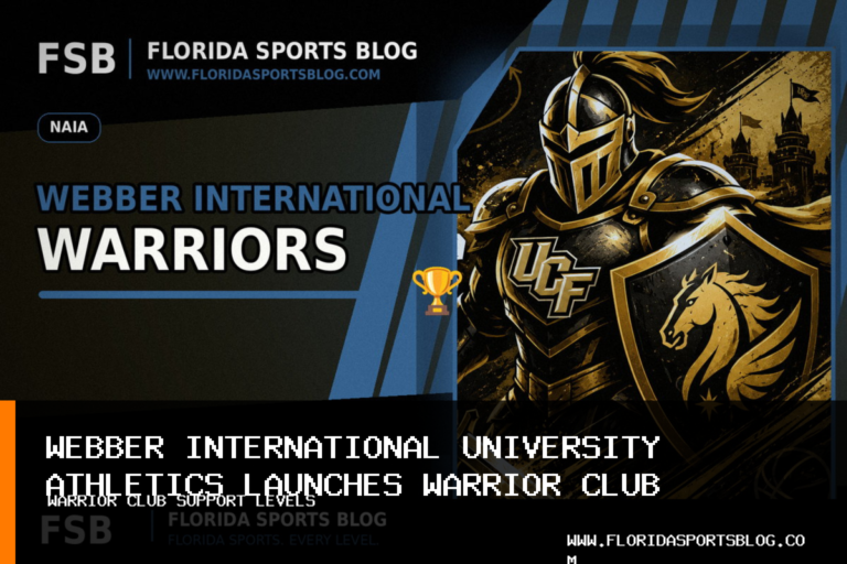 Webber International University Athletics Launches Warrior Club With Annual Support Levels From $250 to $25,000 featured image