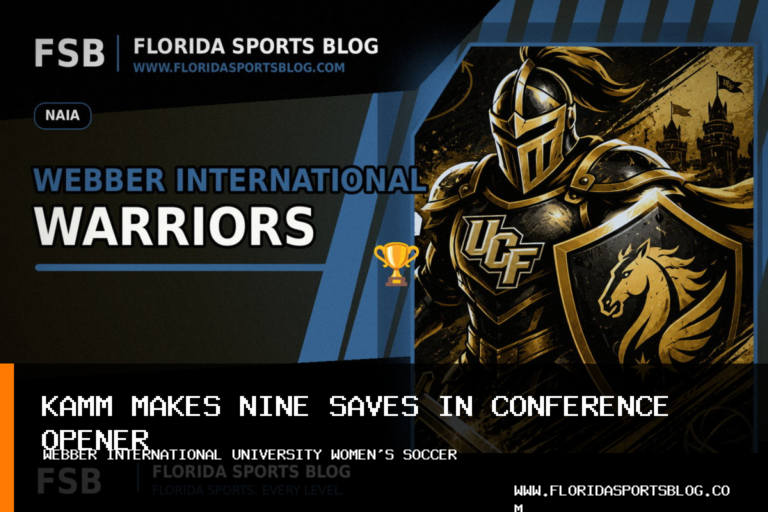Webber International University women’s soccer falls 4-0 to SCAD Savannah as Brylee Kamm makes nine saves featured image