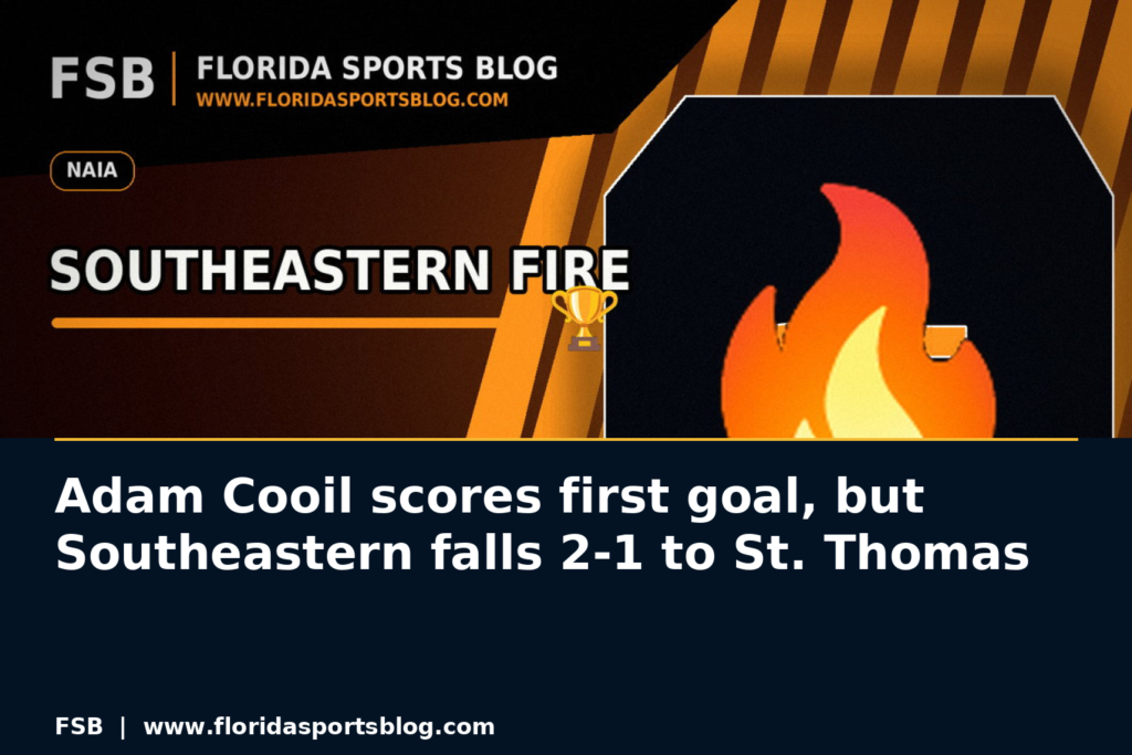 Adam Cooil scores first goal, but Southeastern falls 2-1 to St. Thomas featured image