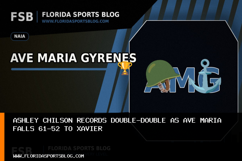 Ashley Chilson records double-double as Ave Maria falls 61-52 to Xavier featured image