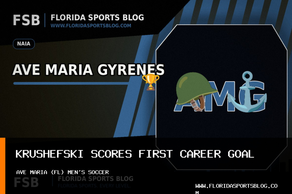 Ave Maria University Athletics Men’s Soccer Falls 2-1 to Florida National After Chet Krushefski’s First Career Goal featured image