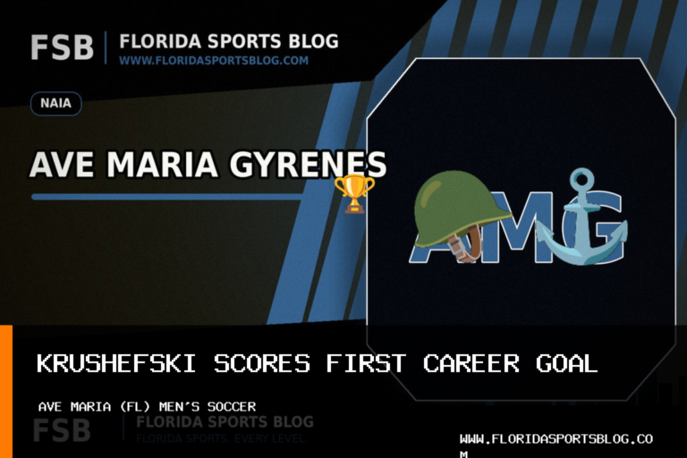 Ave Maria University Athletics Men’s Soccer Falls 2-1 to Florida National After Chet Krushefski’s First Career Goal featured image
