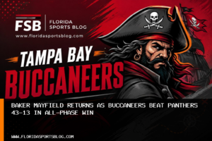 Baker Mayfield returns as Buccaneers beat Panthers 43-13 in all-phase win