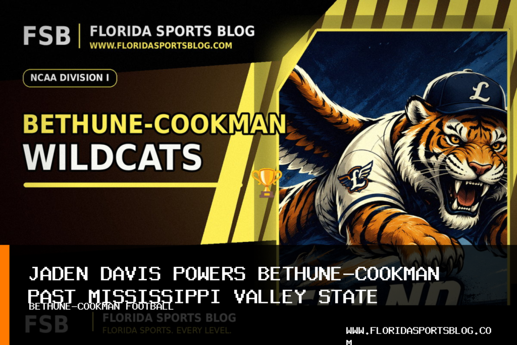 Bethune-Cookman University Athletics: Jaden Davis leads football past Mississippi Valley State 34-14 featured image