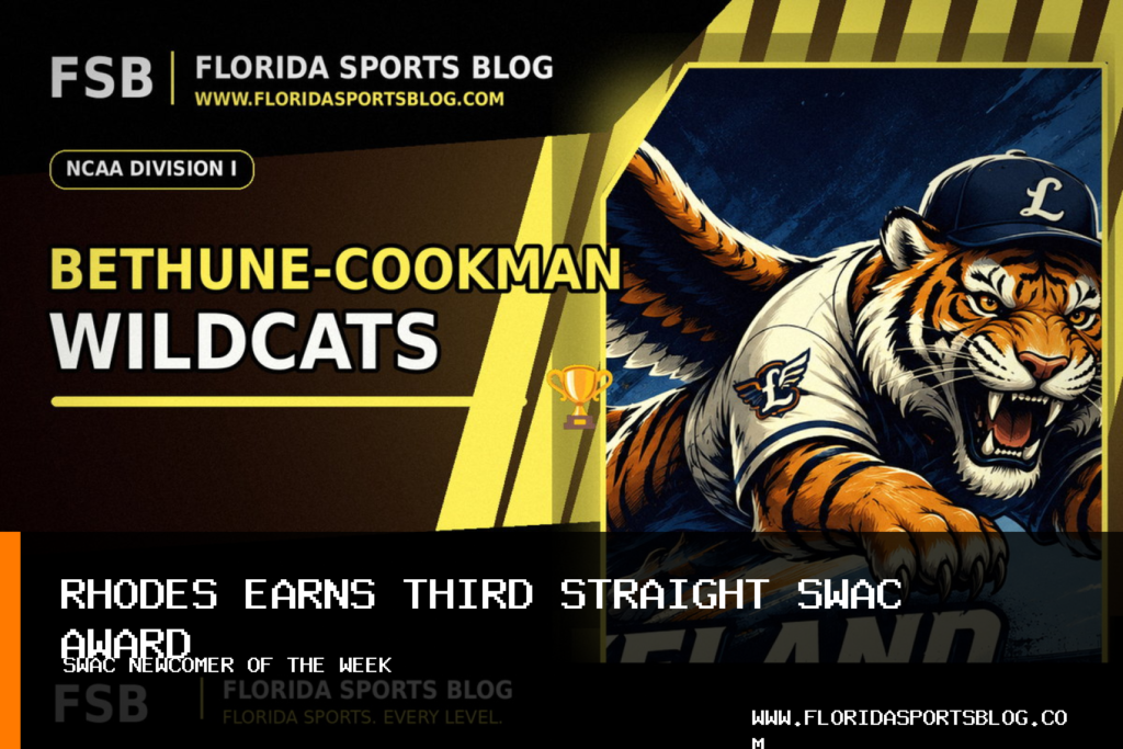 Bethune-Cookman University Athletics women’s volleyball player Alaya Rhodes earns third straight SWAC Newcomer award featured image