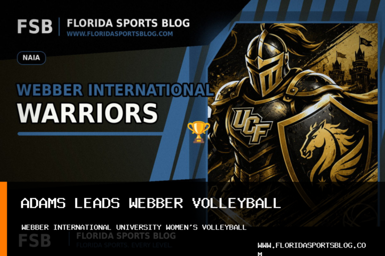 Brianna Adams Leads Webber International University Women’s Volleyball With Nine Kills in Loss to No. 10 St. Thomas University featured image