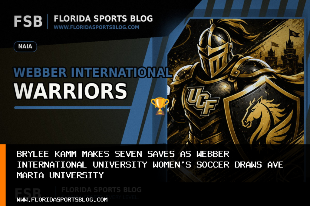 Brylee Kamm Makes Seven Saves as Webber International University Women's Soccer Draws Ave Maria University featured image