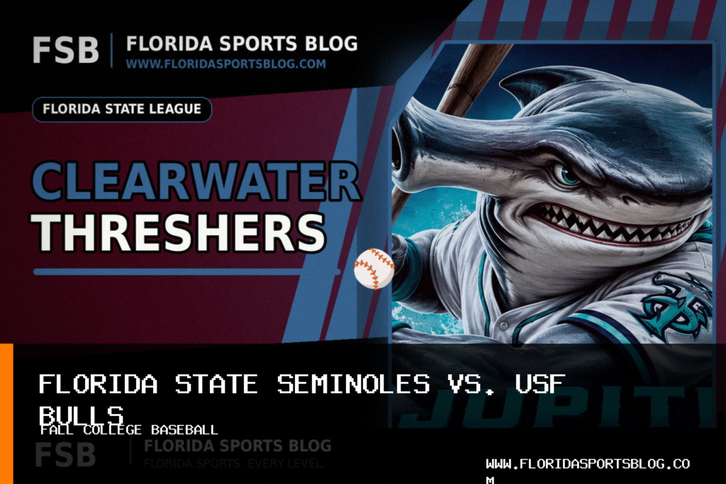 Clearwater Threshers Announce Florida State Seminoles, University of South Florida Bulls Fall Baseball Game featured image