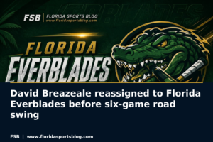 David Breazeale reassigned to Florida Everblades before six-game road swing
