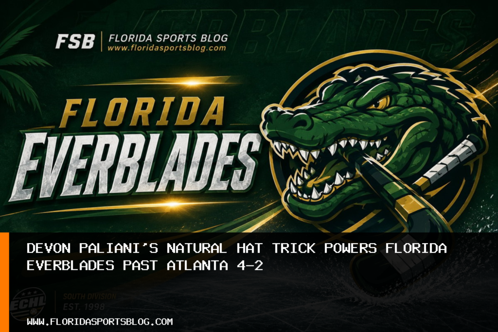 Devon Paliani’s natural hat trick powers Florida Everblades past Atlanta 4-2 featured image