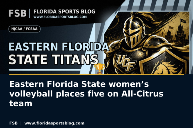 Eastern Florida State women’s volleyball places five on All-Citrus team featured image