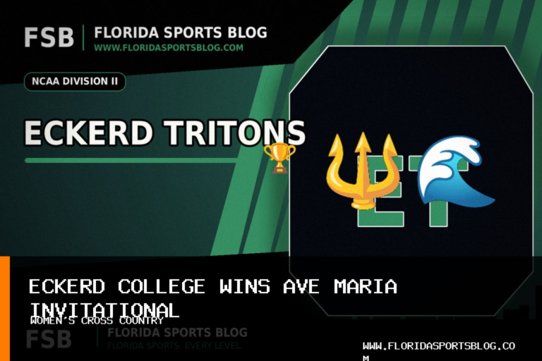 Eckerd College women's cross country wins Ave Maria Invitational as Nathalia Mallo places fourth featured image