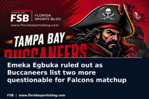 Emeka Egbuka ruled out as Buccaneers list two more questionable for Falcons matchup
