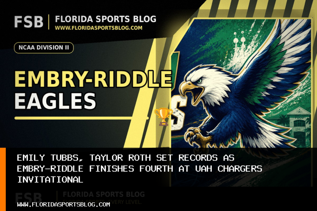 Emily Tubbs, Taylor Roth set records as Embry-Riddle finishes fourth at UAH Chargers Invitational featured image