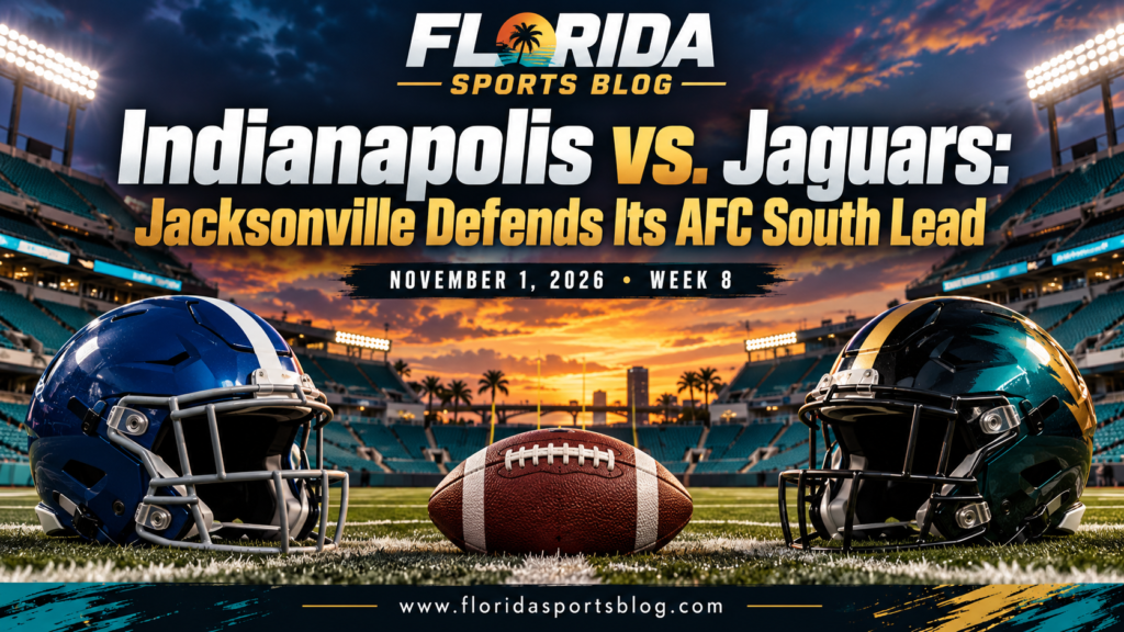 Indianapolis vs. Jaguars: Jacksonville Defends Its AFC South Lead