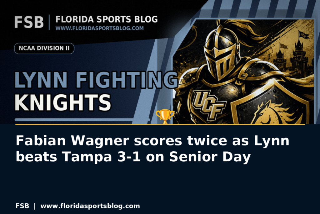 Fabian Wagner scores twice as Lynn beats Tampa 3-1 on Senior Day featured image