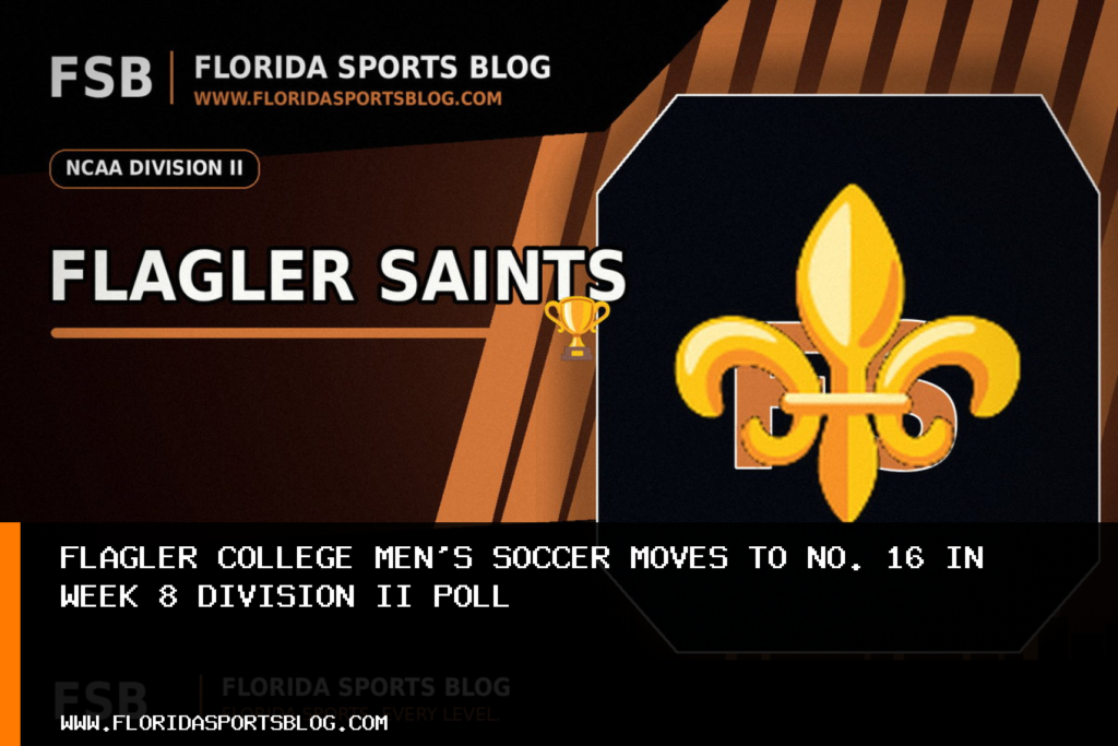 Flagler College men's soccer moves to No. 16 in Week 8 Division II poll featured image