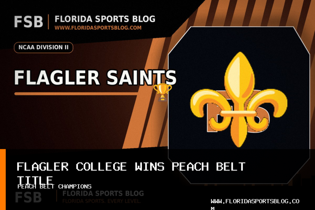 Flagler College men's soccer team captures Peach Belt title behind John McGarry's two goals featured image