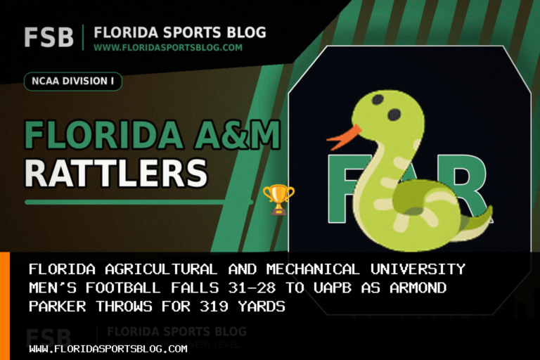 Florida Agricultural and Mechanical University Men's Football Falls 31-28 to UAPB as Armond Parker Throws for 319 Yards featured image