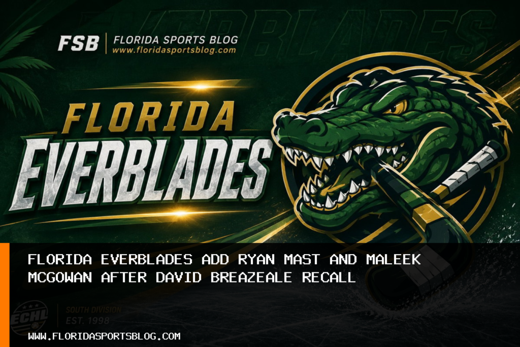 Florida Everblades Add Ryan Mast and Maleek McGowan After David Breazeale Recall featured image