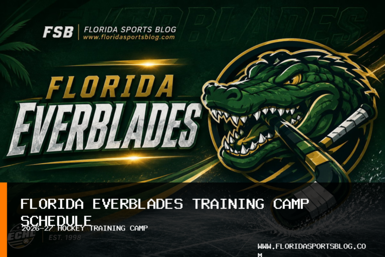 Florida Everblades release 2026-27 hockey training camp schedule with two Orlando preseason games featured image